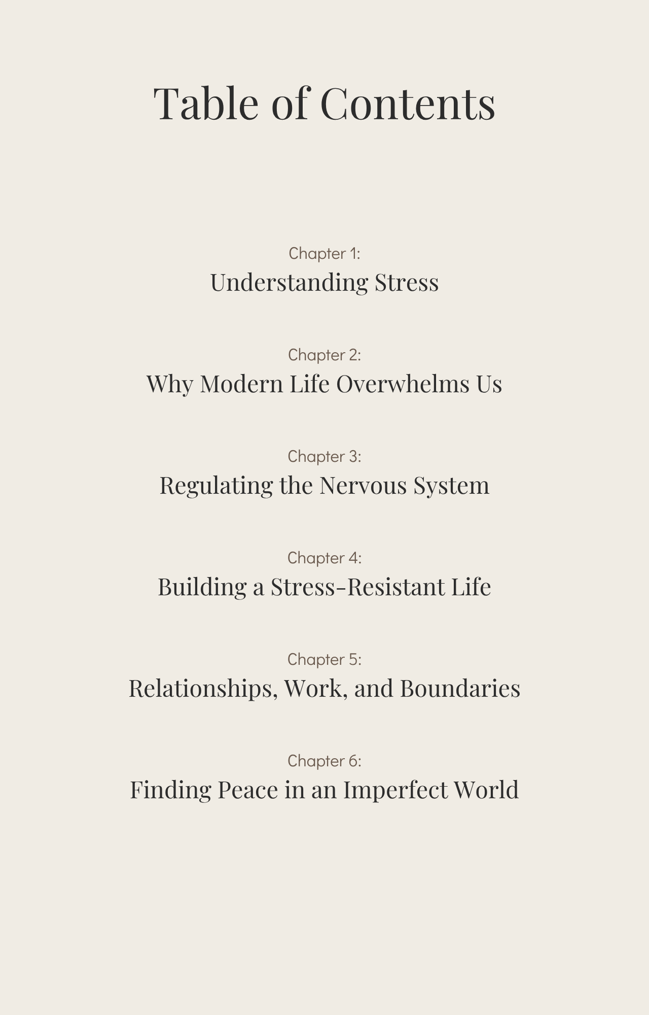 HOW TO KEEP PEACE IN A STRESSFUL LIFE